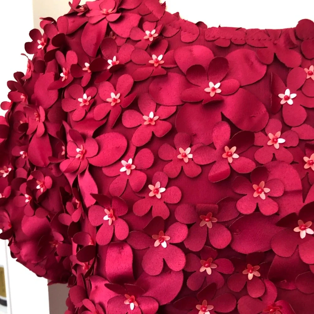 Anthropologie Varun Bahl Floral Appliqué Top - Picture 2 of 7